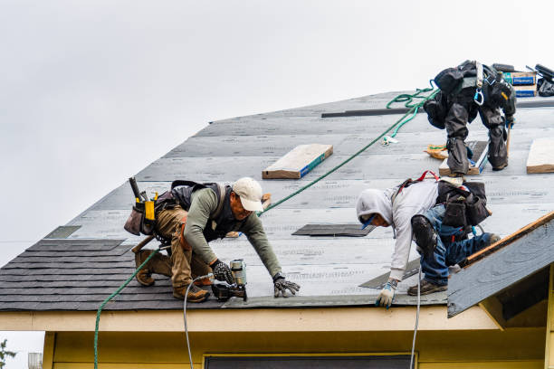 Professional Gutter Installation technician working in Jackson, WI